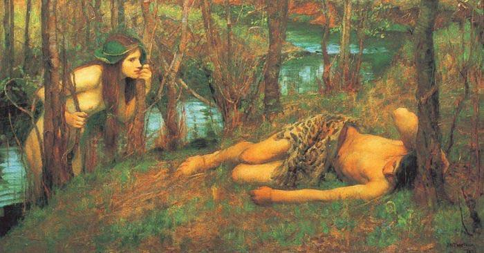 John William Waterhouse A Naiad or Hylas with a Nymph Spain oil painting art